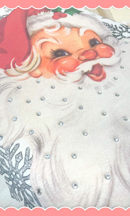 Vintage Santa Rhinestone Sweatshirt