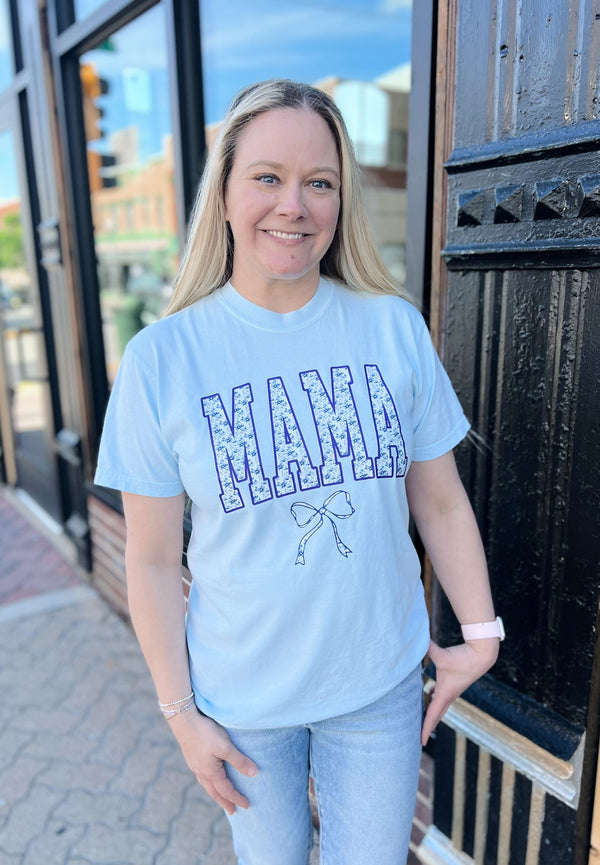 Blue Mama Floral Tee