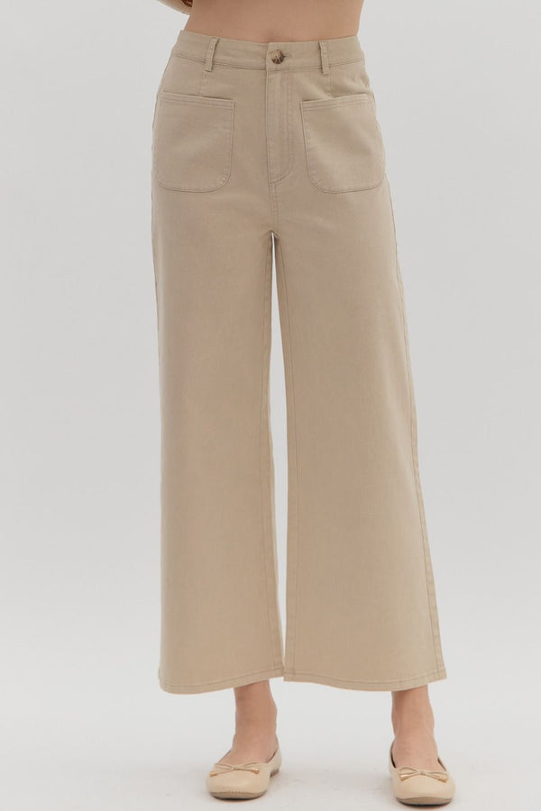 Stone Front Pocket Pants