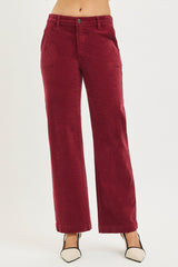 Logan's Wine TC Ankle Strait Corduroy Pants