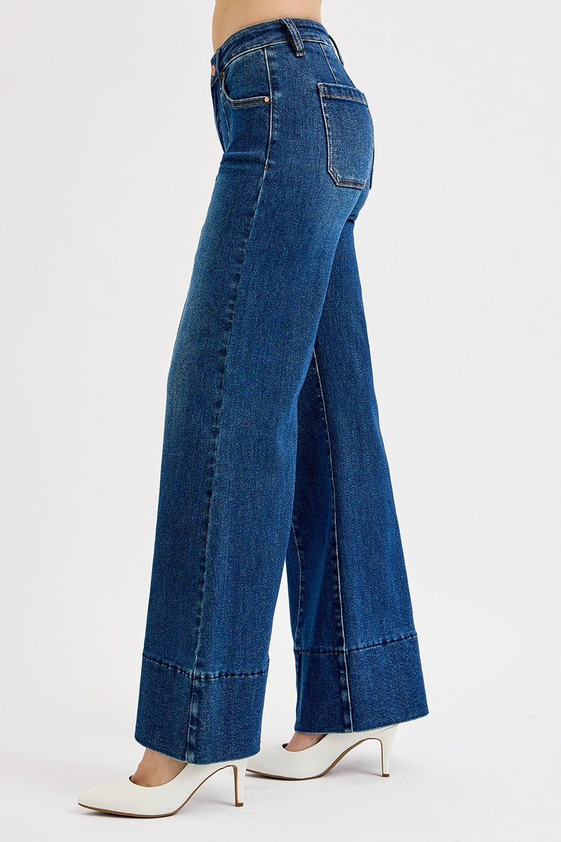 Gia's TC Mid Rise Wide Leg Flare Jeans