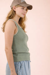 Sleeveless Embroidered Top