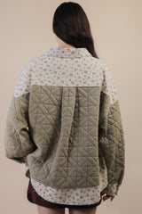 Quilted Floral Button Down Shacket