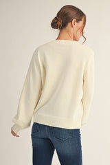 Ivory Teddy Bear Sweater