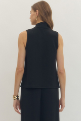 Black Modal Sleeveless Top