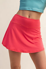 Coral Butter Skort