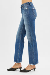 Curvy Liza's TC High Rise Distressed Ankle Jeans