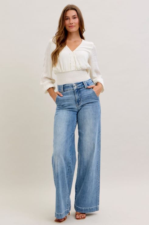 Dexter High Waist Wide Leg Trouser Jeans