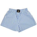 Light Blue Gingham Lulu Mac Boxer Short