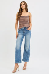 Curvy Caitlyn's Mid Rise Cuffed Jeans