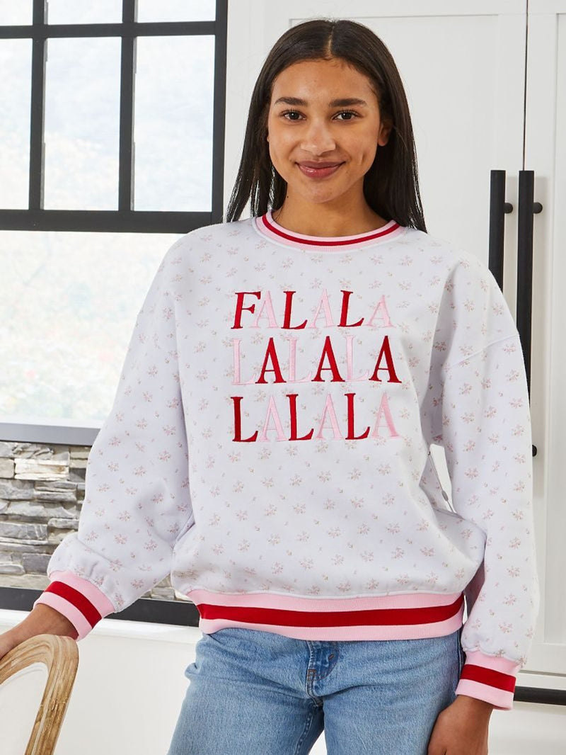 Ditzy Floral FaLaLaLa Crewneck