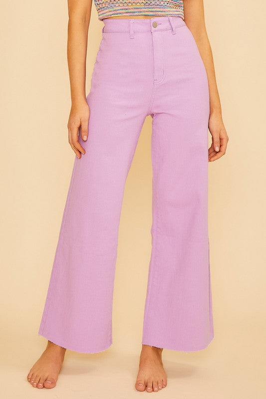 Sadie's Wide Leg Cropped Jeans