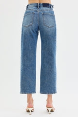 Bettie's High Rise Crop Barrel Adjustable WB Jeans