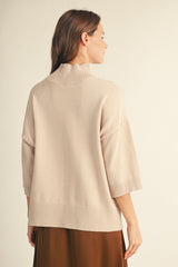 Comfy Sweater Turtle Neck Top