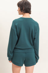 Green Crew Neck Sweatshirt
