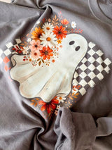 Gray Daisy Ghost Crewneck