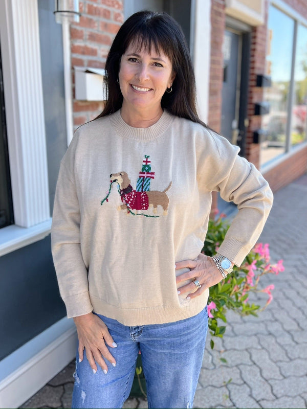 Weiner Dog Christmas Sweater