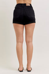 Aurora's High Waist Double Rolled Cuff Short