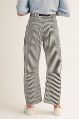Cotton Drawstring Waist Barrel Pants
