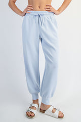 Light Blue Modal Drawstring Joggers