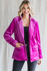 Pink Velvet Blazer