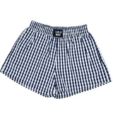 Navy Gingham Lulu Mac Boxer Short