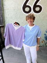 Striped Banded Pullover