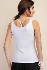 Butter Yoga Fabric Round Neck Lined Tank