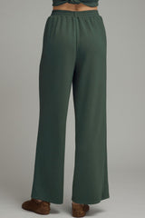 Hunter Green Pull-on Pinch Pleat Front with Pockets Pant