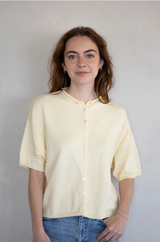 Yellow Short Sleeved Cardigan