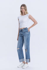 Claudia Cropped Wide Leg Jeans