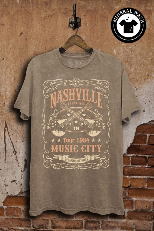 Mocha Nashville Graphic Tee