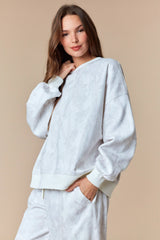 White Leaf Camo Sweatshirt