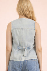 Light Indigo Denim Vest