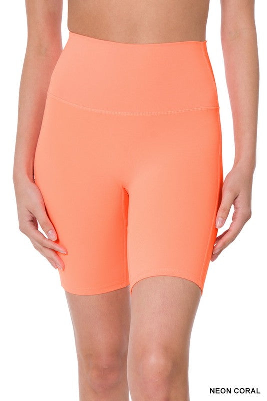 High Waist Athletic Biker Shorts
