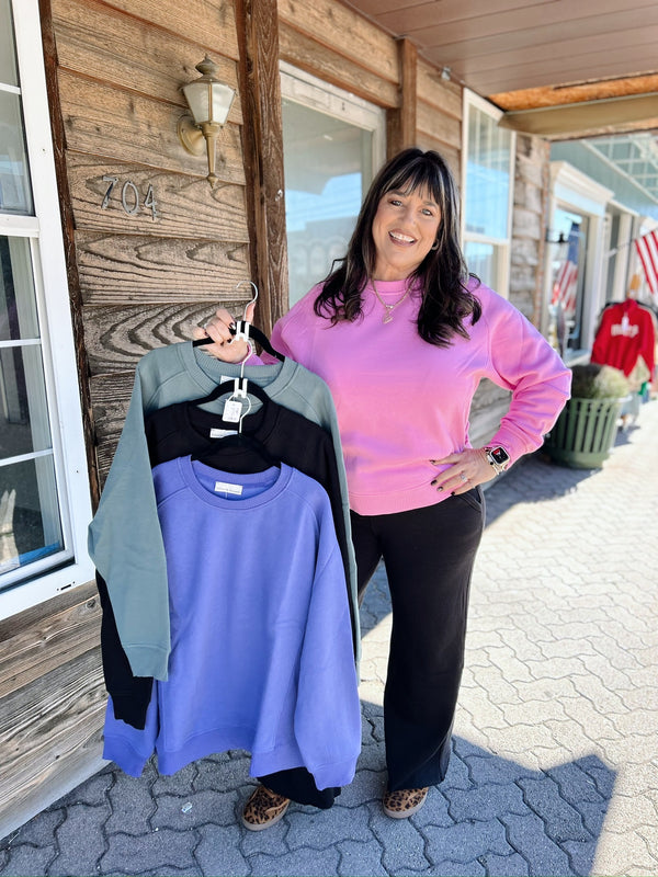 Curvy Round Neck Fleece