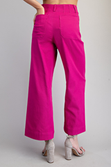 Curvy Soft Washed Wide Leg Pants