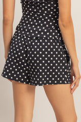 Polka Dot Drawstring Shorts