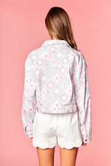 Floral Patchwork Print Jacket