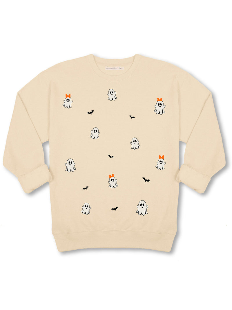 SS Cream Ghost Spooky Crewneck