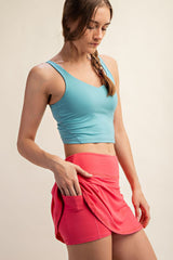 Coral Butter Skort