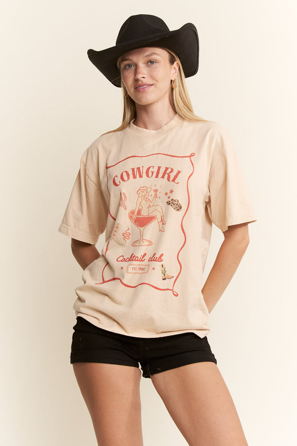 Cowgirl Cocktail Club Tee