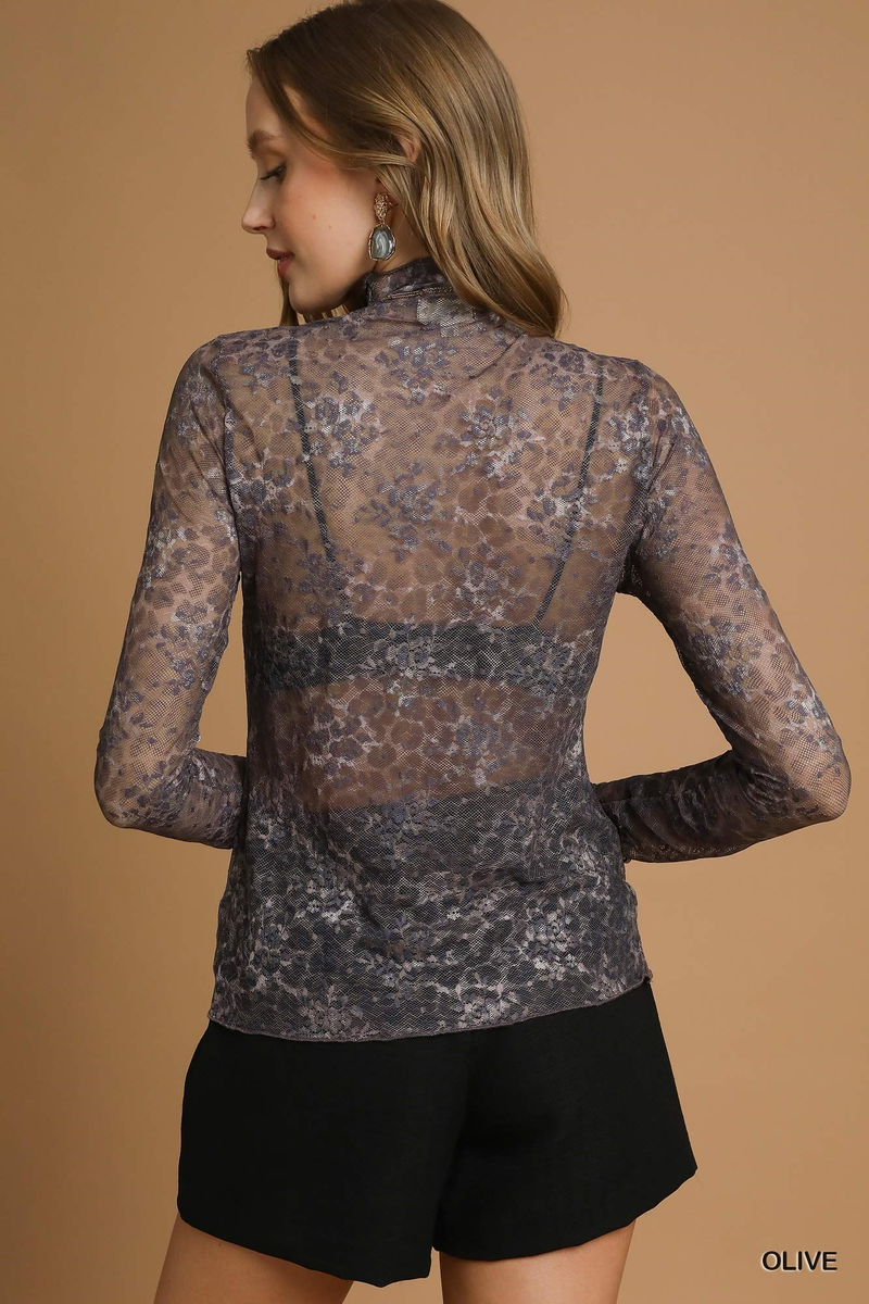 Leopard Layering Top