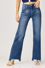 Curvy Sonny's High Rise Wide Leg Jeans
