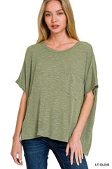 Dolman Sleeve Lightweight Sweater Top