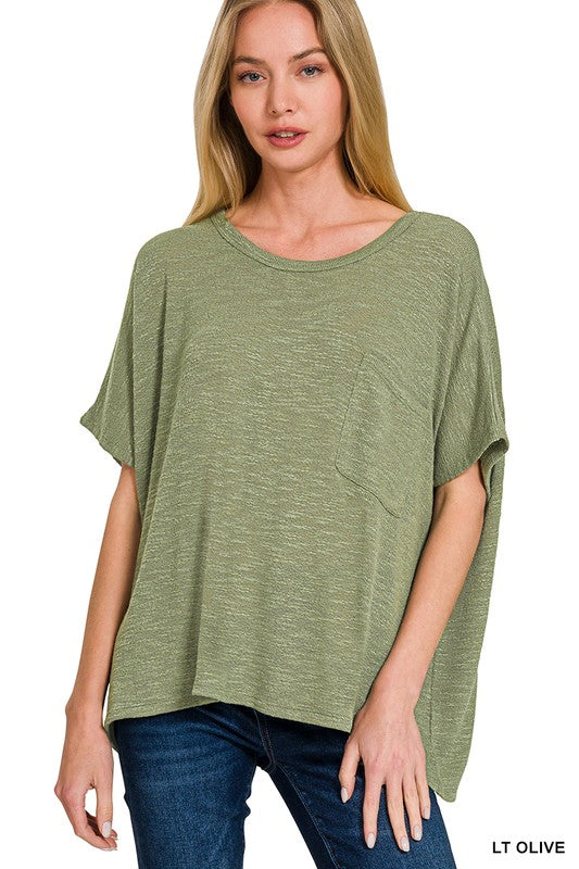 Dolman Sleeve Lightweight Sweater Top