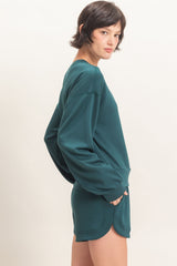 Green Crew Neck Sweatshirt