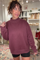Mock Neck Sweatshirt