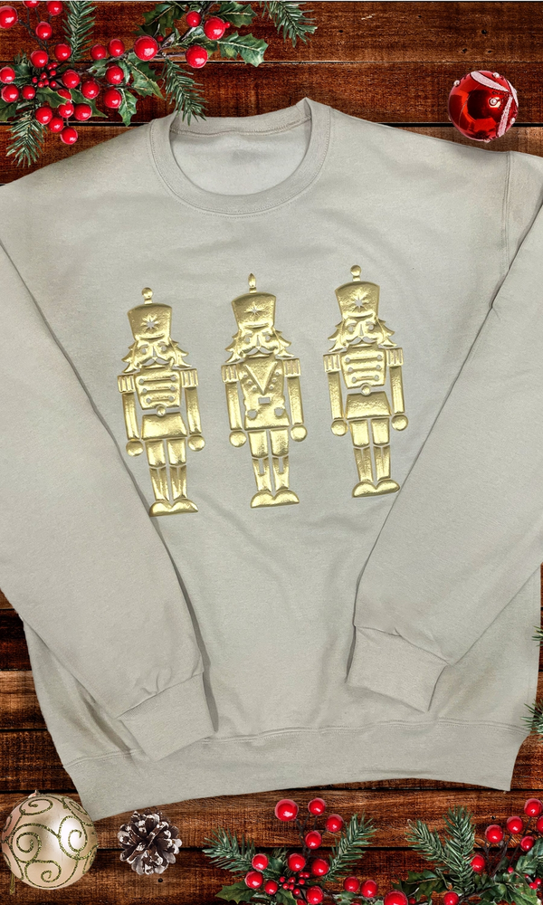 Nutcracker Metallic Puff Sweatshirt