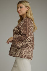 Curvy Animal Print Sweater